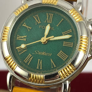 Vintage Fossil StarMaster 2 tone new tan strap